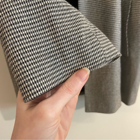 Madewell Dorset Blazer Jacket houndstooth grey black medium - Picture 3 of 7